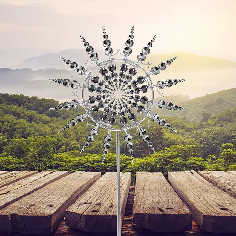 Metal Kinetic Garden Wind Spinner product view 3